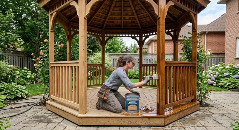 Gazebo Sealing in Puyallup, WA