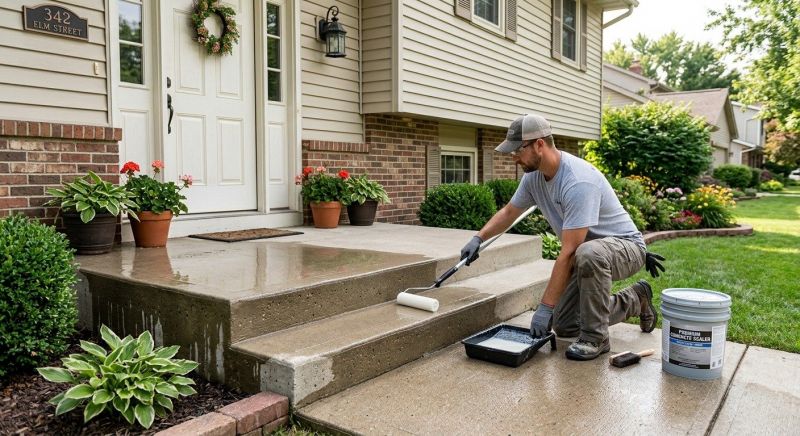 Porch Concrete Sealing in Alpharetta, GA