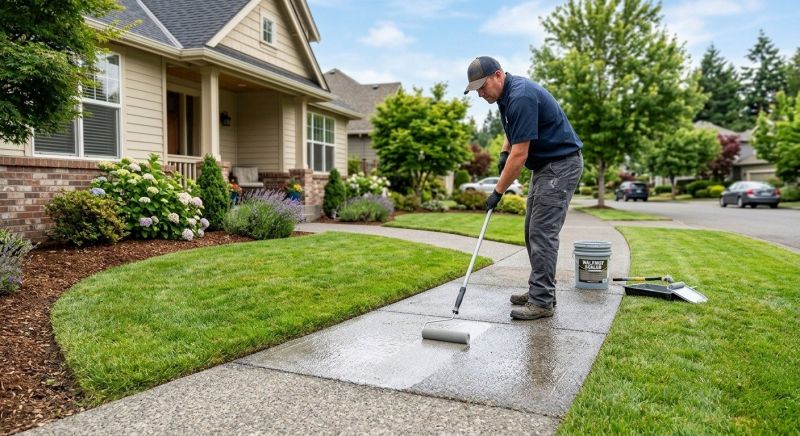 Sidewalk Concrete Sealing in Tacoma, WA