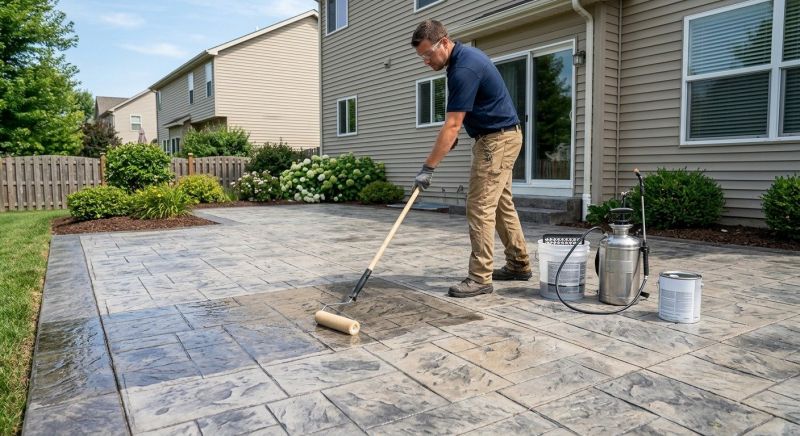 Stamped Concrete Sealing in Seattle, WA
