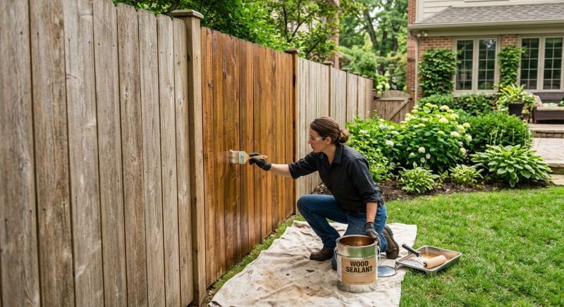 Cedar Fence Sealing in Gig Harbor, WA