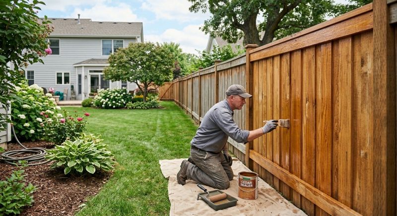 Cedar Fence Sealing in Puyallup, WA