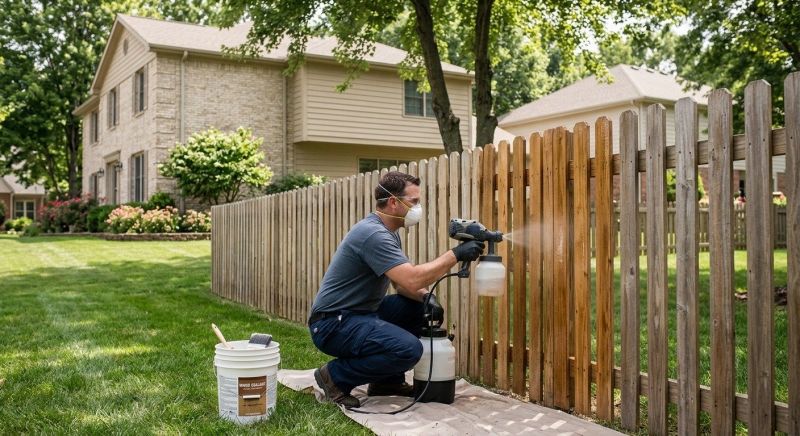 Cedar Fence Sealing in Bellevue, WA