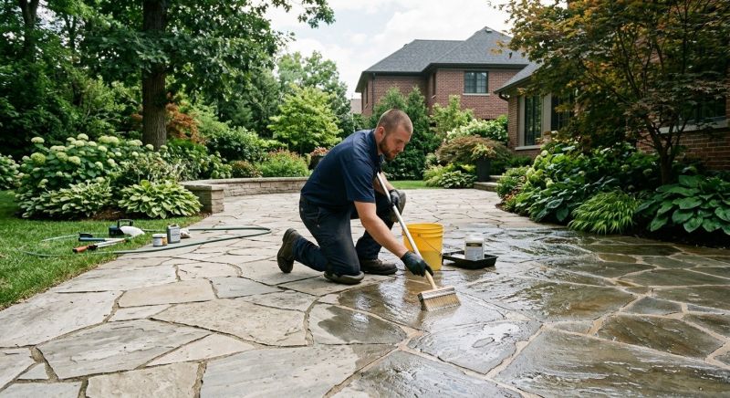Flagstone Sealing in Puyallup, WA