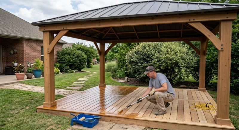 Gazebo Sealing in Bellevue, WA