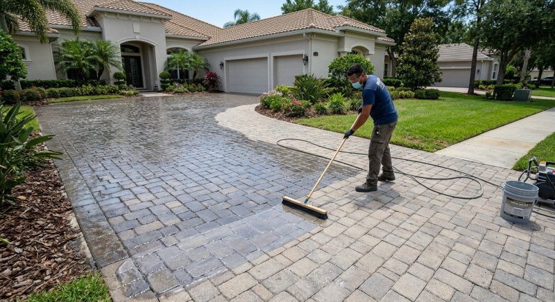 Paver Driveway Sealing in Bellevue, WA
