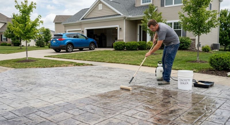 Porch Concrete Sealing in Puyallup, WA