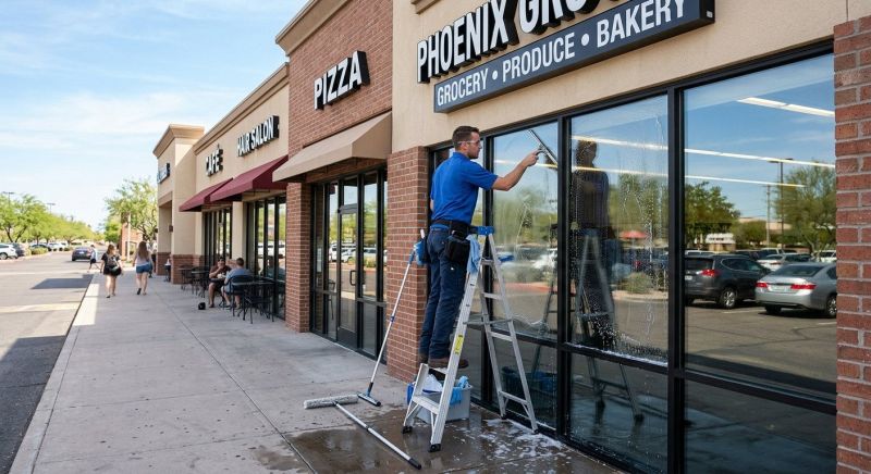 Strip Mall Window Cleaning in Baltimore, MD