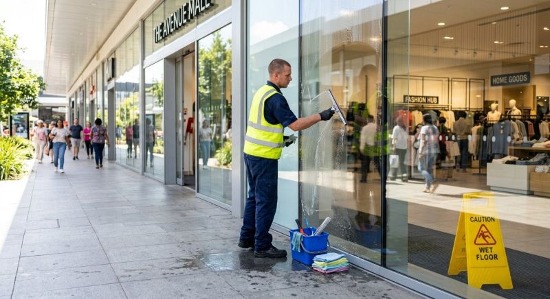 Strip Mall Window Cleaning in Newark, DE